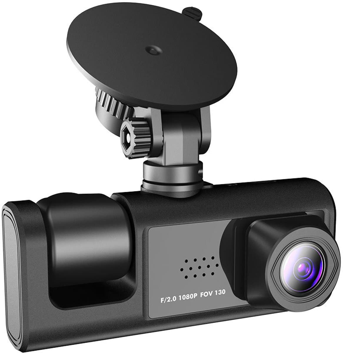 Autocamera - Automatische autocamera - Videorecorder - DVR met G-sensor - 1080p Full HD - C309 Dubbele opname - Parkeerbewakingsmodus - Zwart — afbeelding 1