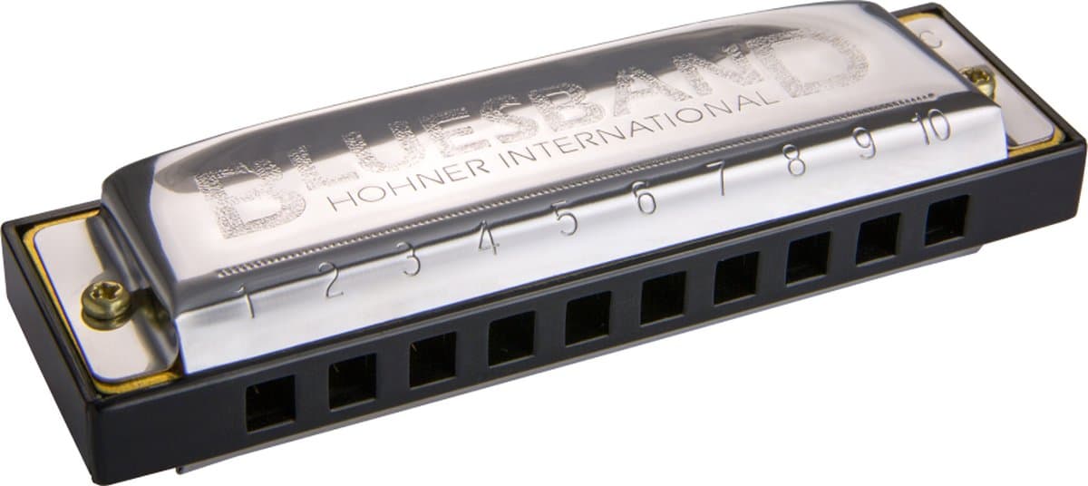 Mondharmonica Hohner Blues band, C - topmerk - perfect voor beginners - met gratis online begeleiding — afbeelding 1