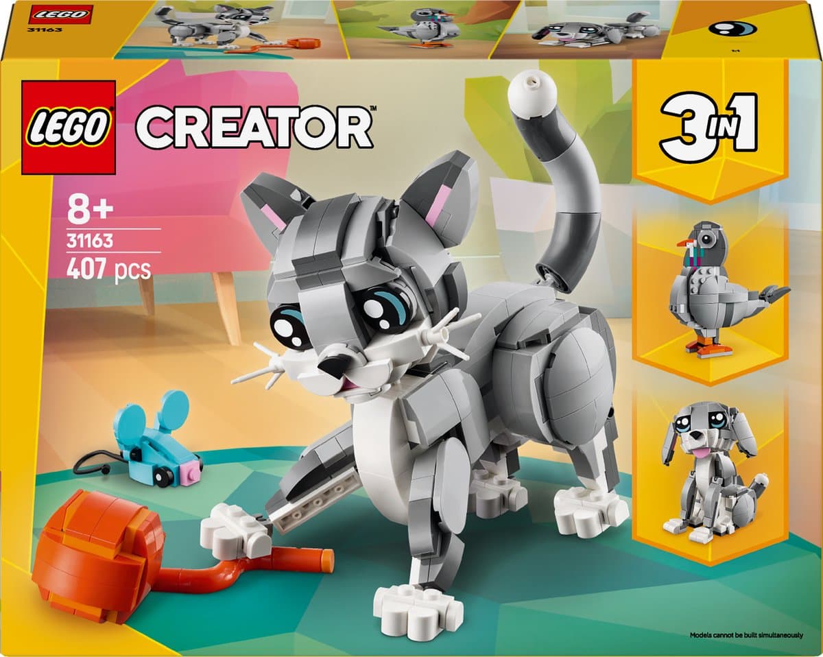 LEGO Creator 3-in-1 - Speelse kat Constructiespeelgoed — afbeelding 1