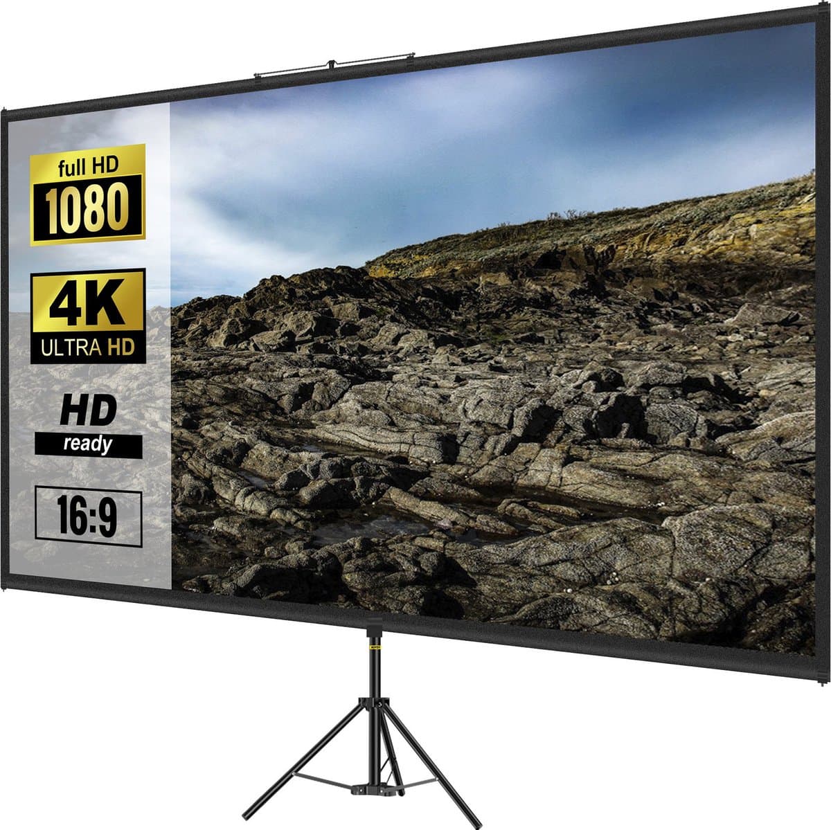 4K HD Projector Screen, Projectorscherm, Beamer Scherm, Beamer Doek - 60Inch — afbeelding 1