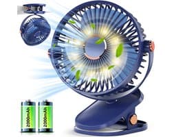 Tafelventilator - Statiefventilator - luchtstroomsnelheden – Zwenkfunctie - Bureau Ventilator - USB