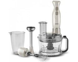 Krachtige Multifunctionele Keukenmachine 2000W Beige Latte - Inclusief Mengbeker en Container