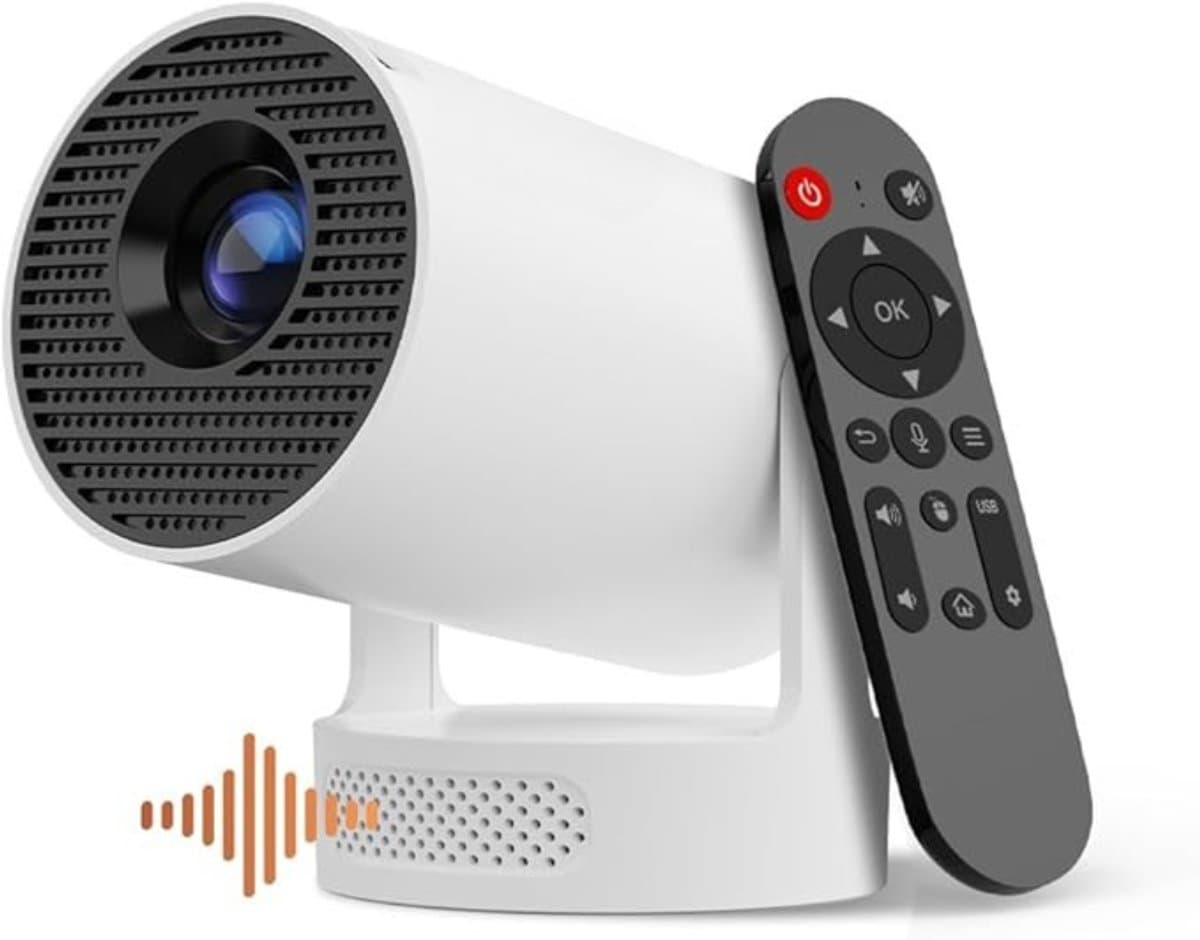 Nexvo® Mini beamers - Projector - Mini beamer - Wit -10cm x 10cm x 18cm — afbeelding 1