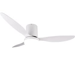 REALITY GOETEBORG - Ventilator - Wit mat - incl. 1x SMD 20 W - Afstandsbediening - Geintegreerde dimmer - Traploos instelbare lichtkleur - Dimbaar met schakelaar - Niet externe dimbaar - Geheugenfunctie - Zomer- en wintermodus - 6 snelheidsniveaus