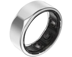 Kuno Ring 2 – Smart Ring – Slaapmonitor – Hartslag & Activiteitentracker – Stappen & Calorieën Meten – Zonder Abonnement – Waterbestendig – Zilver – Maat 12