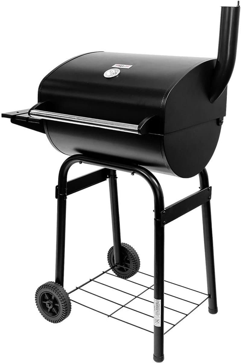 Mega-M Classic - Houtskoolbarbecue - Met deksel - Verchroomd grillrooster - Verrijdbaar ontwerp — afbeelding 1