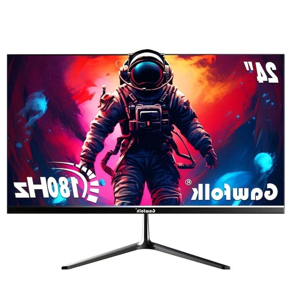 Gamingmonitor – Gaming Scherm – PC Monitor – Curved Display – Full HD Monitor – 24,5 Inch – 180Hz Verversingssnelheid – IPS-paneel — afbeelding 1
