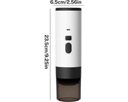 Sensova Draagbaar Elektrisch Koffiezetapparaat 3-in-1 - Koffiemachine Voor Koffiecups en Gemalen Koffie - Draadloos Espresso Apparaat Voor Reizen, Auto, Camping en Onderweg