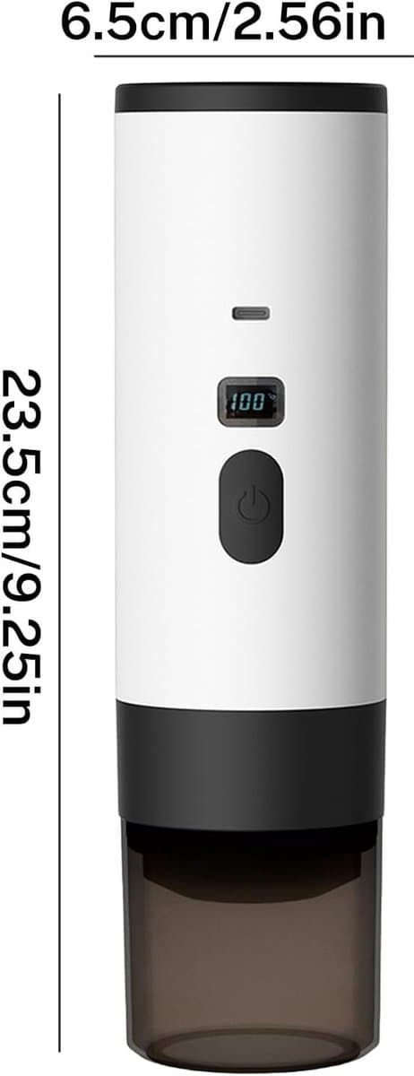 Sensova Draagbaar Elektrisch Koffiezetapparaat 3-in-1 - Koffiemachine Voor Koffiecups en Gemalen Koffie - Draadloos Espresso Apparaat Voor Reizen, Auto, Camping en Onderweg — afbeelding 1