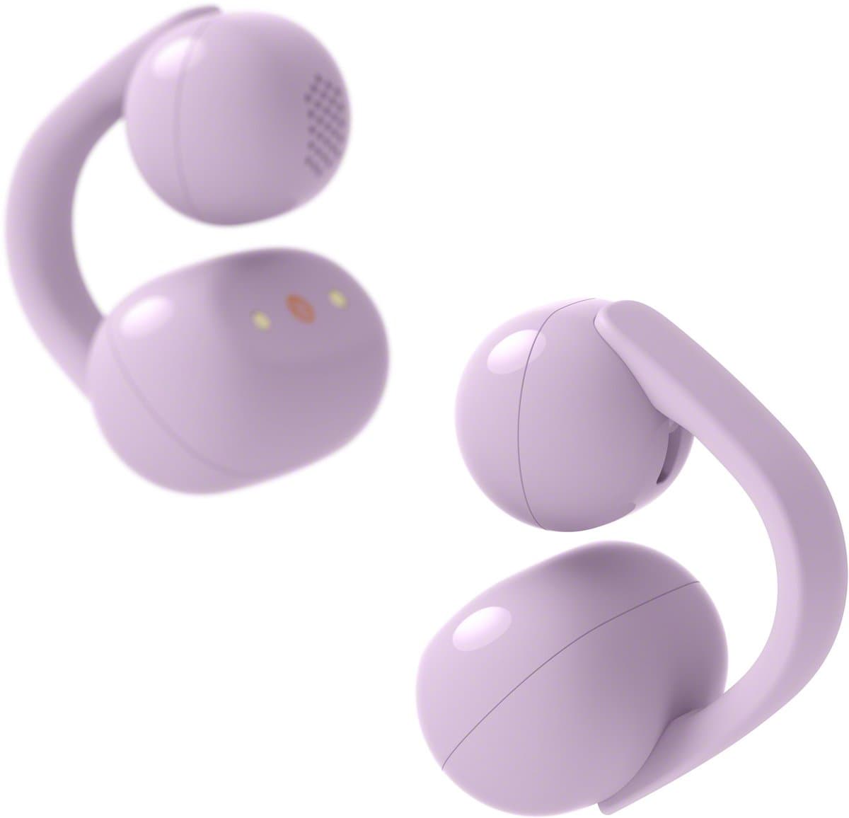 Sony LinkBuds Clip – Draadloze open-ear oordopjes, Kleur: Lavendel — afbeelding 1