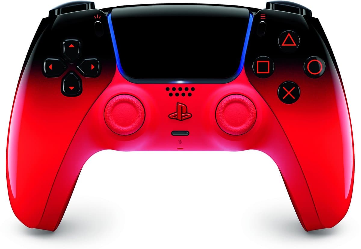 Sony DualSense Techno Red New Edition - Draadloze gamecontroller - Bluetooth en USB-C - Compatibel met PS5 en PC - Vibratie en bewegingssensoren — afbeelding 1