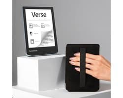 PocketBook Verse e-reader Bright Blue – 6 inch – 8 GB + Zwart met Elastiek Hoesje – voordeelbundel