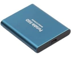 Draagbare SSD - Externe Opslag Schijf - Snelle Gegevensoverdracht - Schokbestendig Ultradun - 2TB 4TB 8TB - Blauw
