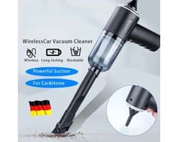 Draadloze Handstofzuiger 9000Pa | Auto & Thuis Kruimeldief | USB Oplaadbaar | Nat & Droog | Lichtgewicht Mini Stofzuiger