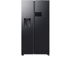 Samsung RS90F64EEFEO amerikaanse koelkast - Side-by-Side - met AI Home - wateraansluiting - Zwart