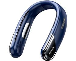 Neck fan-nekventilator -nek Ventilator -Draagbare nekventilator Persoonlijk - Koelende nekventilator die koude lucht blaast - Verstelbaar, handsfree, oplaadbaar cadeau voor mannen, vrouwen, moeders, vaders, reisbenodigdheden - Blauw - 1 stuk