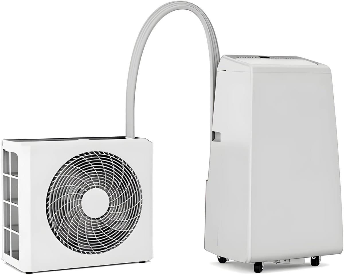 Evolar Mobiele Split Airco Zonder Afvoerslang - 4-in-1 - 12000BTU - met Luchtontvochtiger - Voor Slaapkamer - WiFi - Zonder Afvoer / Slang - EVO-SAP12CHW — afbeelding 1