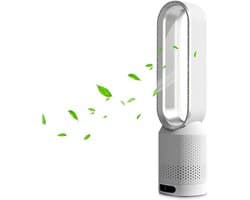 Tower Fan Bladeless Fan 20" Bladeless Tower Fan 8 Speeds Met Remote Control-Timer Function-2H Timer-80° Swing-Super Quiet-Easy To Clean-Portable Oscillating Fan Voor Bedroom-Kitchen-Office