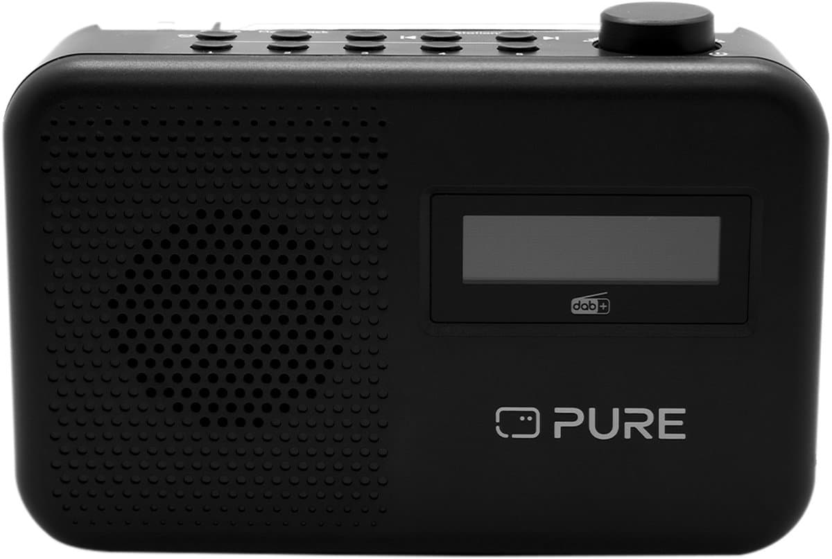 Pure Elan One2 Charcoal zwart compacte radio — afbeelding 1