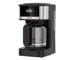 Heinner Digitale Koffiezetapparaat – 1,8 L – 900 W – 12 Koppen – Programmeerbare Timer – Touchbediening – Warm- en Koudzetfunctie – Zelfreinigend – Roestbestendig