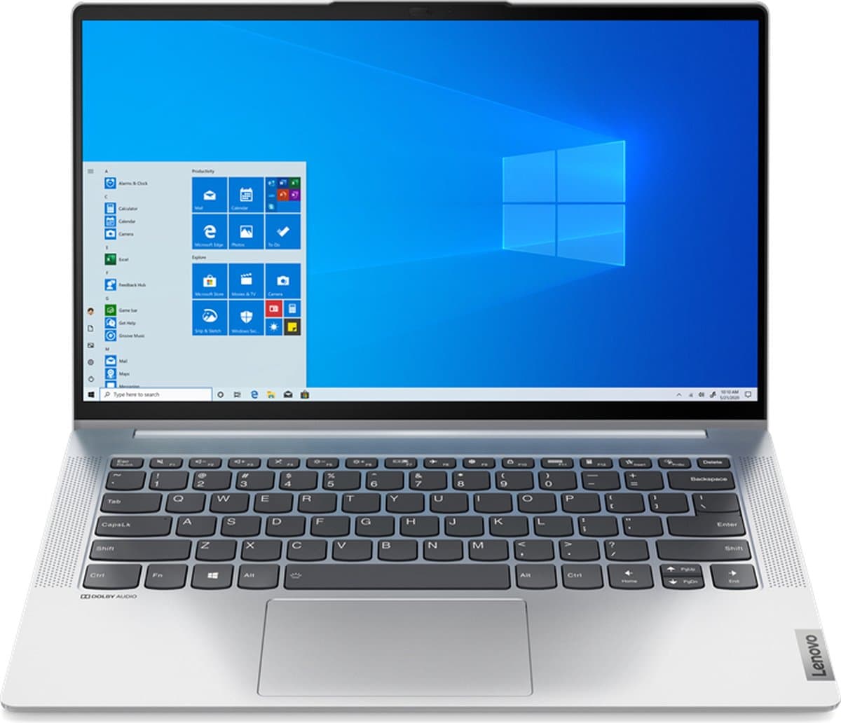 Lenovo IdeaPad 4G 14Q8C05 Snapdragon 8c Laptop 35,6 cm (14") Full HD 8 GB LPDDR4x-SDRAM 512 GB SSD Wi-Fi 5 (802.11ac) Windows 11 Home Hongaars Zilver — afbeelding 1