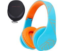 PowerLocus P2 draadloze Over-Ear Koptelefoon Inklapbaar koptelefoon voor kinderen - veilig volume van 85 dB- Bluetooth Hoofdtelefoon - Met microfoon