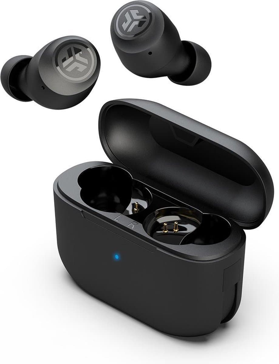 JLab Go Pop Draadloze Oordopjes - Bluetooth Oortjes Draadloos - 35 uur Batterijduur - Met Microfoon - Geschikt voor Android en Apple - Zwart — afbeelding 1
