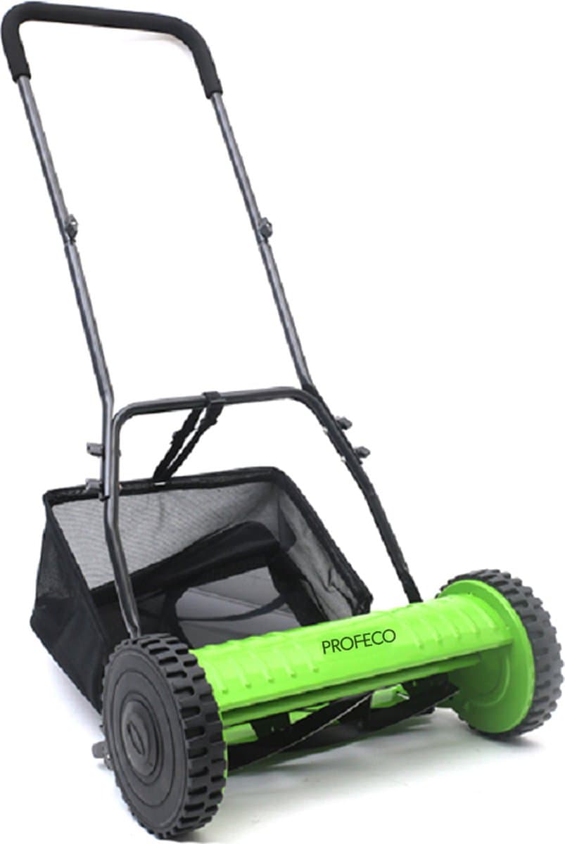 Profeco handmaaier 30cm - Handgrasmaaier - Kooimesmaaier met 18L opvangbak - Instelbare maaihoogte — afbeelding 1