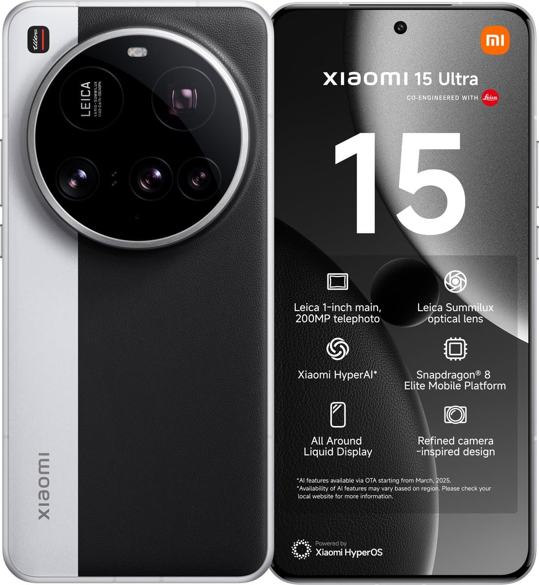XIAOMI 15 Ultra -5G - 512 GB Zilver — afbeelding 1