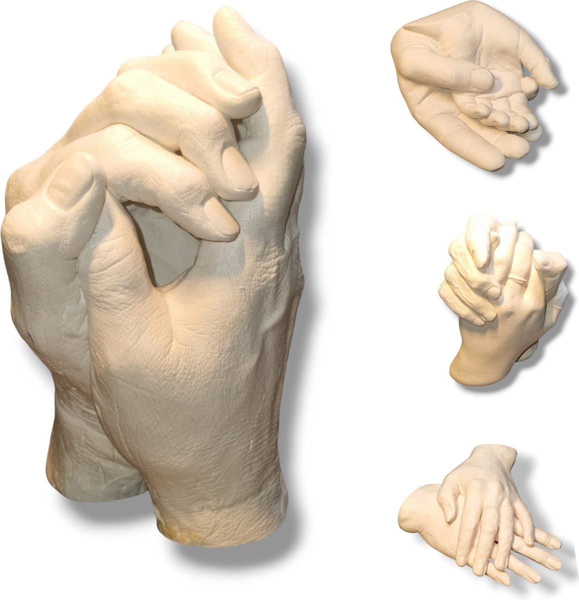 Handenbeeld | Handafdruk | Gipsafdruk | GipsHanden | Hand | 3D | Basis Pakket bestaat uit 200 gram Casting Mix Poeder & 500 gram Gips | Bodycasting | Extensso® | Gipsafdruk | Alginaat | Een herinnering | Hobby Pakket | Bodycasting | Handbeeld — afbeelding 1