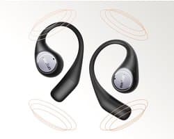EarFun OpenJump - Open-Ear Oordopjes - Hi-Res Audio met LDAC - IPX7 Waterbestendig - 42 uur batterijduur - Zwart