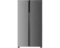 Heinner HSBS-HM532NFXE++ Amerikaanse Side-by-Side Koelkast 532 L – Full No Frost – LED Touch Display – Super Vriezen – Deur-open Alarm – RVS – 5 Jaar Garantie