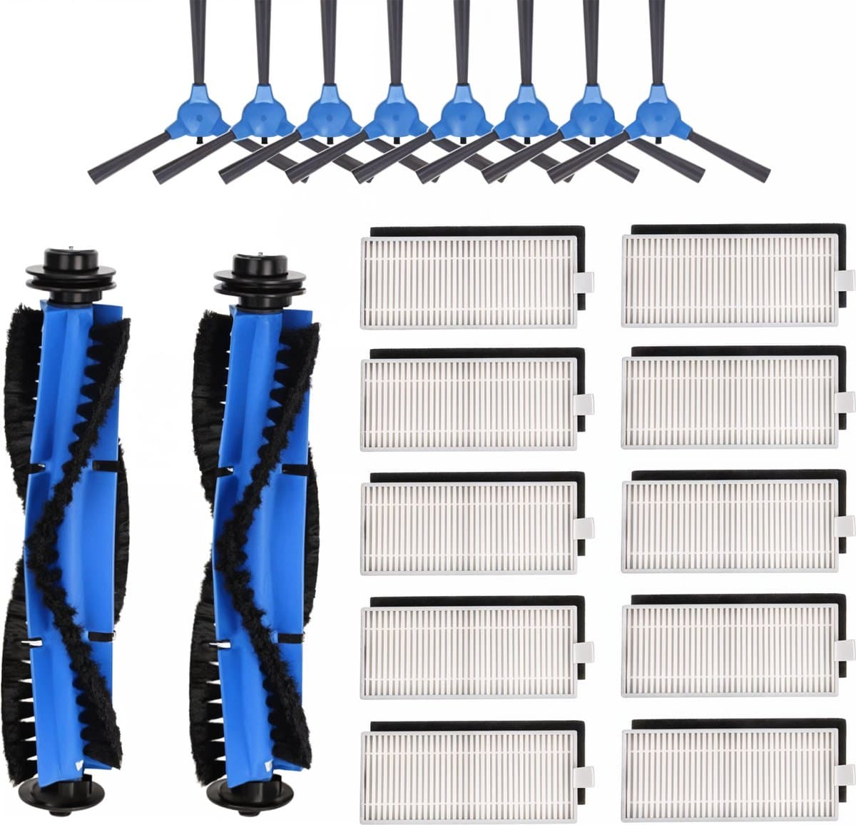 XL Borstel & Filter set Geschikt Voor Eufy Robovac 11s, 15C Robovac 30 — afbeelding 1