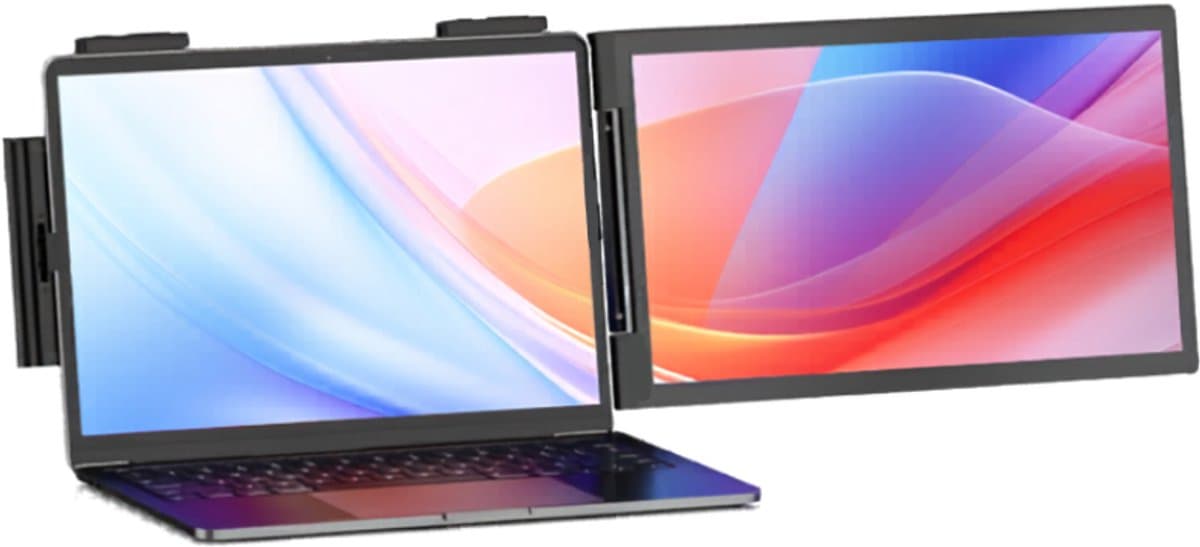 UFTA Laptop Monitor - Draagbare Monitor - 14 inch - FHD 1080P IPS Scherm -Uitbreiding Dubbel Scherm voor Portable Laptop - Zwart — afbeelding 1