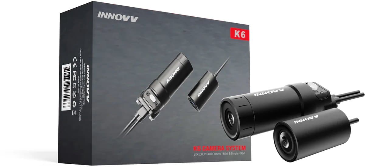 K6 2K+1080P Motorcycle Dashcam — afbeelding 1
