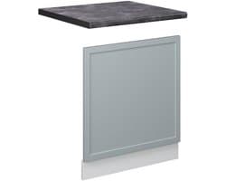 Frontpaneel voor Vaatwasser 60 cm Licht Blauw-Grijs - Zonder Werkblad