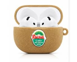 Grappige Kiwi Case voor AirPods 4 – Zachte Siliconen Beschermhoes met Uniek Kiwi Design, Shockproof, Lichtgewicht en Cadeauwaardig