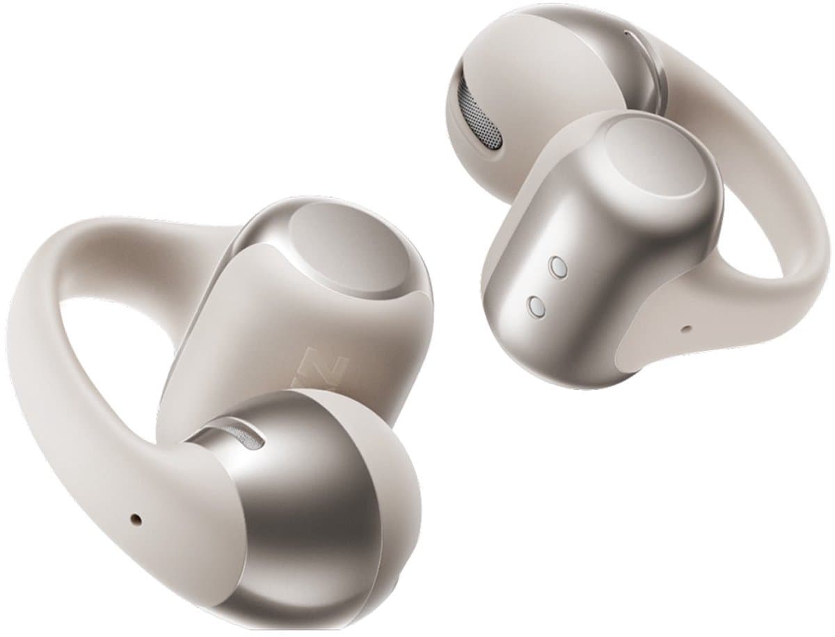 Shokz OpenDots ONE – Open Ear Oortjes – met Dolby Audio – Daardloze Oordopjes – Clip On – Sport Oordopjes – 40u Batterij – Grijs — afbeelding 1