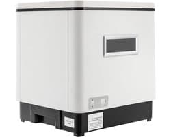 Mini Vaatwasser - Aanrecht Vaatwasser - Snel Vaat Wassen - 70 Graden Hittefunctie - 60 Liter Capaciteit - Wit