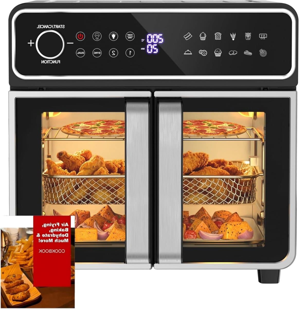 Heteluchtfriteuse - Airfryer Oven - Gezond Frituren - Grote Capaciteit - 23 Liter - Gemengde kleuren — afbeelding 1