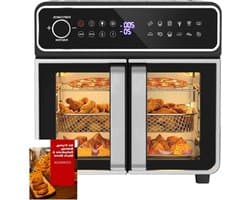 Heteluchtfriteuse - Airfryer Oven - Gezond Frituren - Grote Capaciteit - 23 Liter - Gemengde kleuren