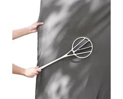 Tapijtklopser - Stofverwijderaar - Vlekken Verwijderen - Ergonomisch Ontwerp - 55.5 cm - Wit