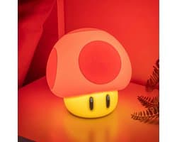 Super Mario Super Mushroom SquishyGlo nachtlamp – oplaadbaar siliconen licht – Paladone