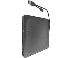 Externe Schijf - Lezer Brander - Data Archiveren - Dubbele Interface - 14 cm - Zilver