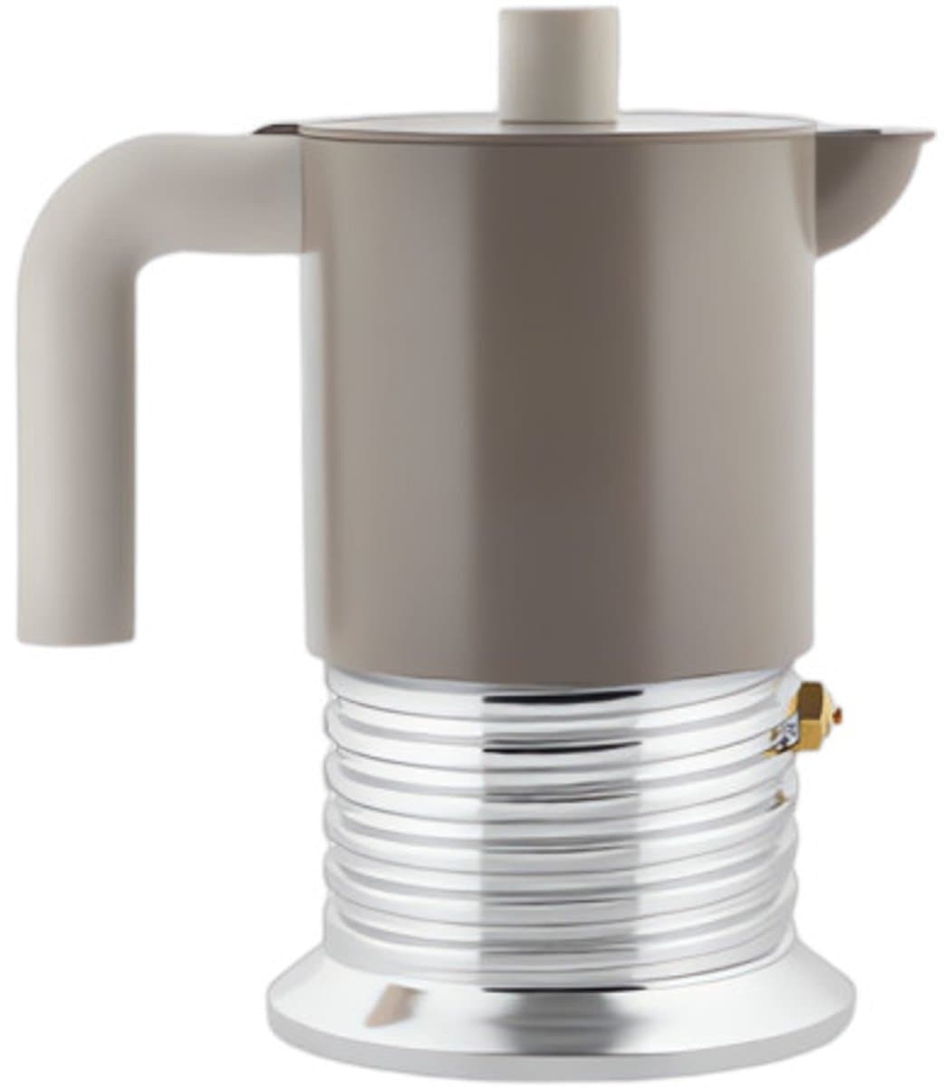 Alessi Vite Percolator - 6 kops - Grijs - Inductie — afbeelding 1