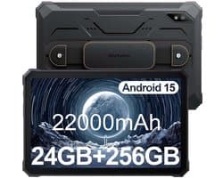 Tablet Blackview Active 8 Pro - 24GB RAM - 256GB ROM - 10,36 inch - Android - 22000mAh batterij - 2,4K FHD+ - Dual SIM 4G - IP68/IP69 K - GPS - NFC - Oranje
