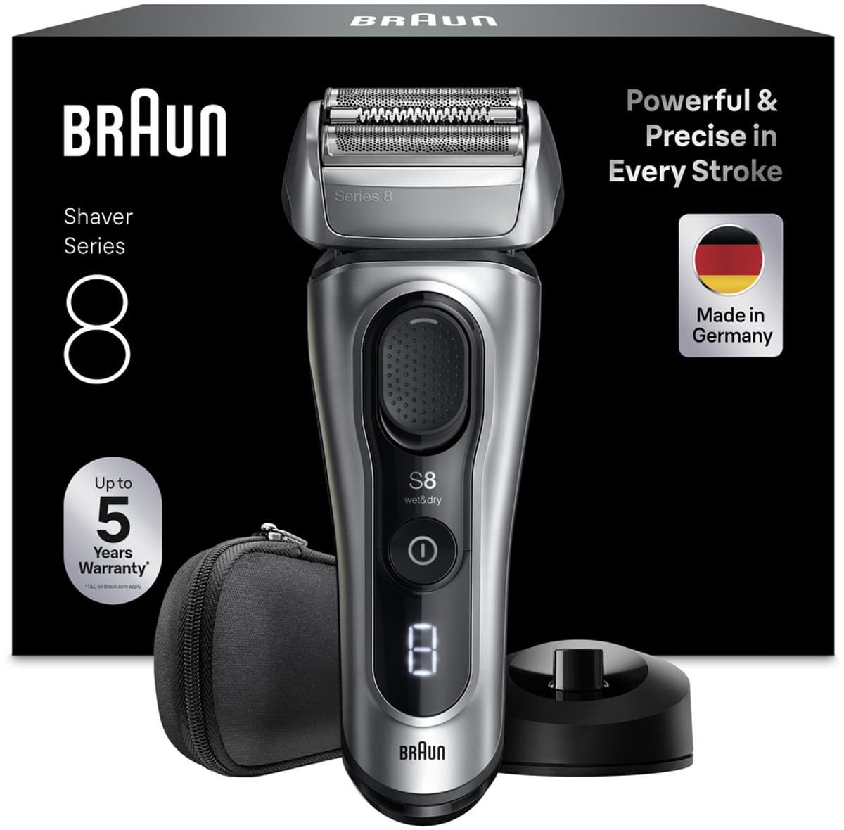 BRAUN 8617s Scheerapparaat Zilver — afbeelding 1