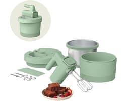 Elektrische Mixer - Keukenmachine Kom - Bakken en Klussen - 2-in-1 Hand en Stand - 35 Qt Capaciteit - Zeeglas