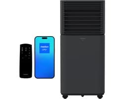 MEDION Smart Mobiele Airco P901 (9000 BTU, 3-in-1, Koelen, Ontvochtigen, Ventileren, tot 32m², incl. Raamafdichtingskit, voor Slaapkamer en Woonkamer, WiFi, App-Functie, Afstandsbediening, MD 37732) d