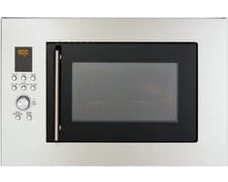 Inbouw Magnetron - Magnetron Oven - Snel Eten Opwarmen - Roestvrij Staal Interieur - 23 Liter - Zilver